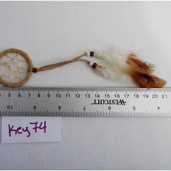 Feather Dream Catcher Keychain Bag Charm - Picture 4 of 5